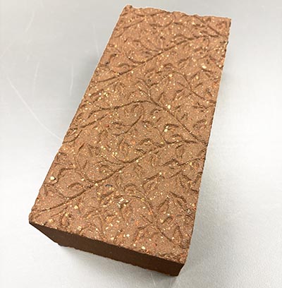 special vine patterned paver